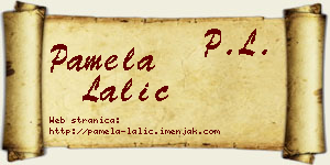 Pamela Lalić vizit kartica